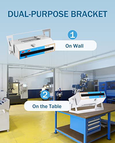 Image of Ionizing Air Blower Static Eliminator, Anti Static Ionizer Fan with Dual-Purpose Bracket, Industrial Esd Ionizer Fan for Widely Use (110V 60Hz)
