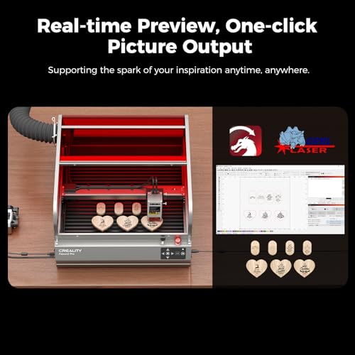 Image of Creality Falcon2 Pro 40W Laser Engraver-Desktop Diode 240000mW Output with Integrated Enclosure, Camera&Air Assist for Batch Process, 600mm /s, Laser Cutter and Engraver Machine for Wood /Acrylic