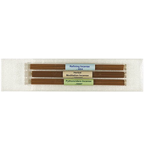 3 Tubes Tibetan Incense Pack#3 - [Refining Incense+Herbal Meditation Incense Ã˜4mm+Pythoncidere Incense] - 8" Stick Incense - 100% Natural -TItube103