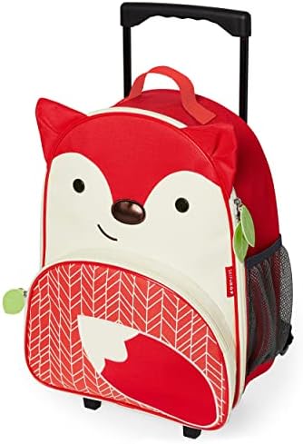 Skip Hop Kids Luggage with Wheels, Zoo, Fox