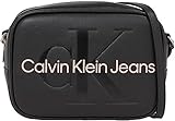 Calvin Klein Damen Sculpted Camera Bag 18 Mono Crossovers, Schwarz mit Rose