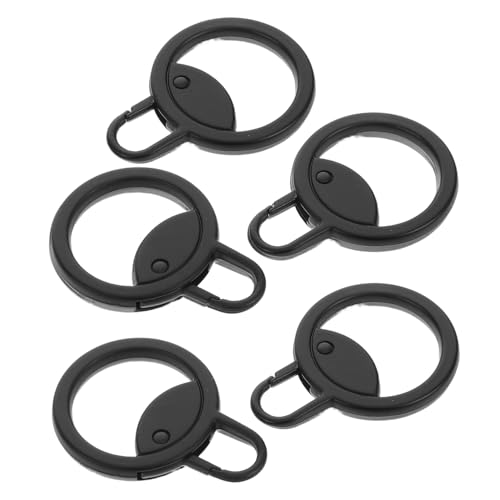 Beatifufu 5Pcs Round Zipper Pull Replacement Kit Detachable Zinc Alloy Pulls for Luggage Backpacks Jackets Easy to Install Durable Smooth Operation