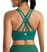 RUNNING GIRL Sports Bra for Women,Molded Cup Strappy Running High Impact Sports Bra with Sewn in ...
