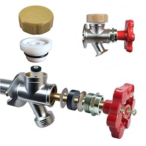 Outdoor Faucet Repair Kit,Universal ASSE 1019-A Vacuum Breaker Outside Faucet Repair Kit,Hose Bib Spigot Repair Kit for Anti-Siphon Frost-Free Sillcock Valves,Vacuum Breaker Replacement Kit