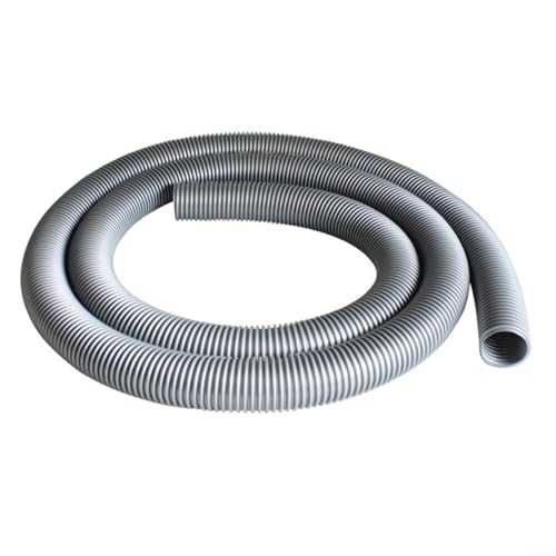 Manguera flexible de EVA para aspiradora, 3 m de longitud, 38 mm, interior de 45 mm de diámetro exterior, manguera de recogida de polvo gris para PATIKIL para Karcher, para LG, Haier, para Midea, para