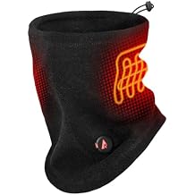ActionHeat 5V Battery Heated Fleece Gaiter Sports Face Mask with 3 Warmth Settings 3000 mAh Rechargeable Battery