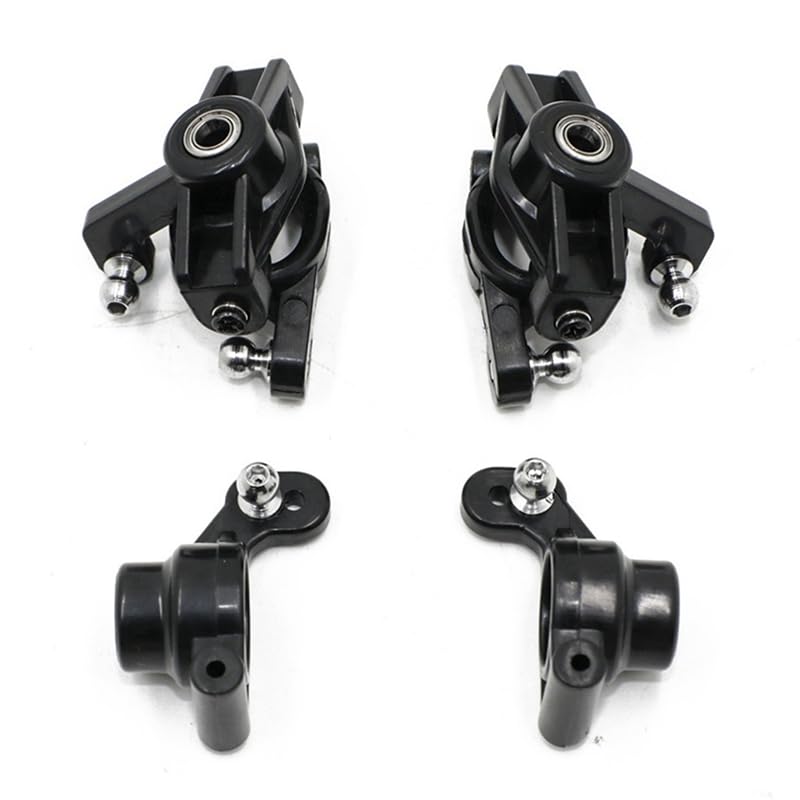 GYJSTBAJ Steering Knuckle C-Hub Carrier Rear Hub Carrier Set for 144001 144010 124016 124017 124019 RC Car Spare Parts