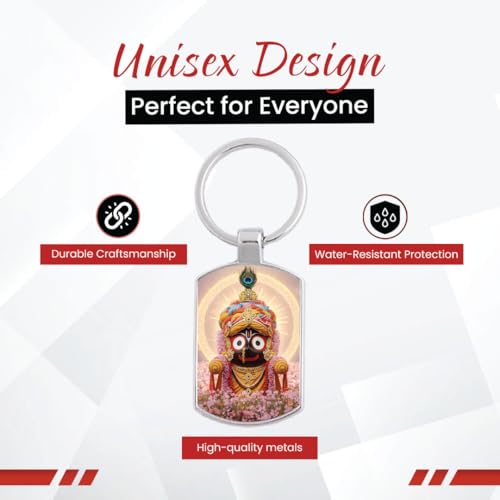Image of Stylish Metal Keychains with Permanent Glossy Print - Inspirational Quotes & Spiritual Designs - Perfect Key chains for loved ones, Personal Use, Gifts & Return Gifts