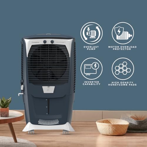 Crompton Ozone Royale 75 Litres Desert Air Cooler for home | Large & Easy Clean Ice Chamber | High Density Honeycomb Pads | Everlast Pump | Humidity Control | Auto Fill & Drain Function - Image 4