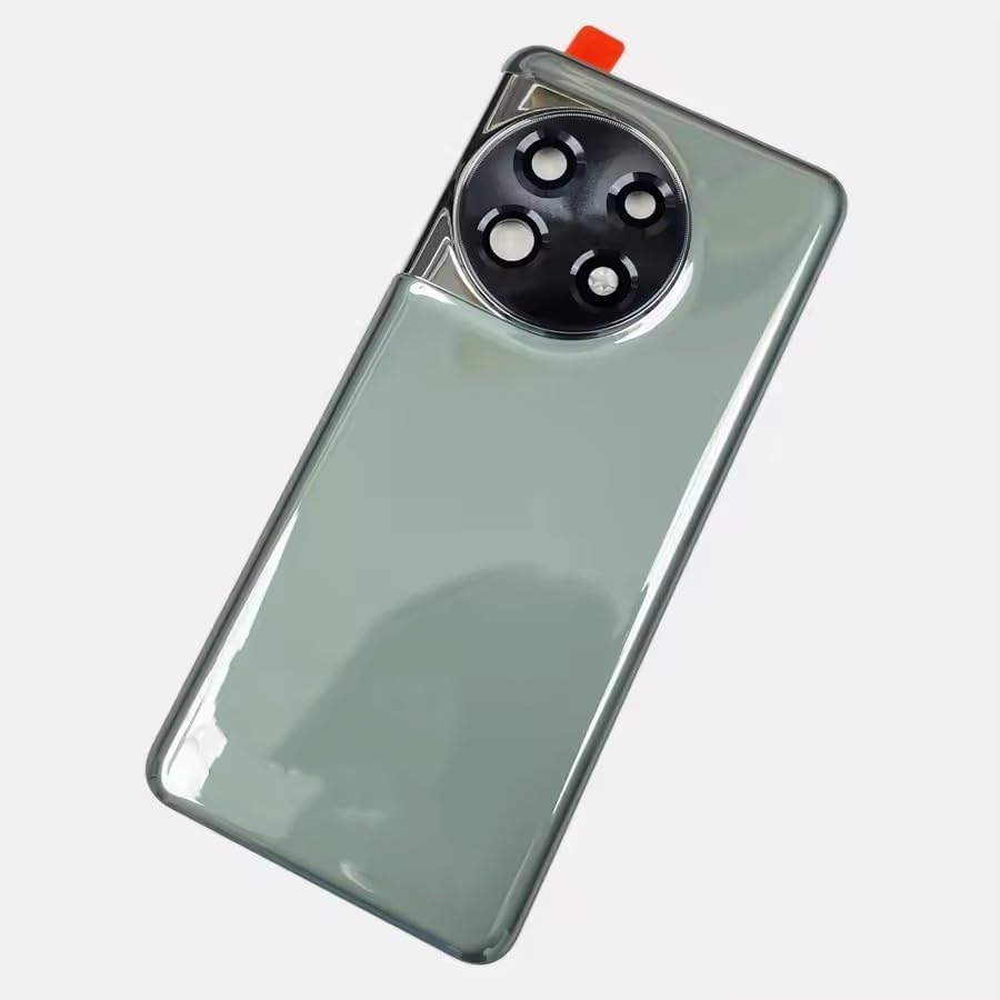 Compatible Rear Glass Panel for OnePlus 11 Model CPH2373 – Battery Door Back Cover, Battery Back Cover Housing Replacement Part (Eternal Green)