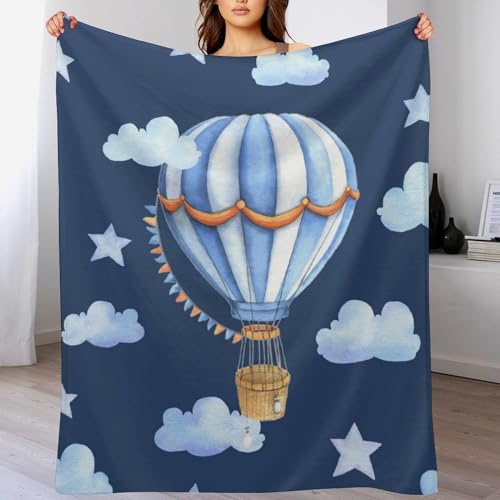 Couverture polaire montgolfière, le jeté de canapé idéal pour vos soirées cocooning - 6
