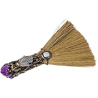 Escoba De Brujas con Crstal Natural - Escoba De Pared