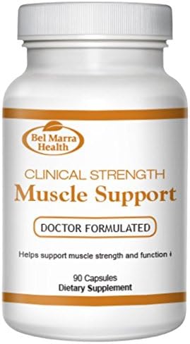 Bel Marra Health Clinical Strength Muscle Support Supplement - Pure Tongkat Ali, L- Carnitine, Leucine, Magnesium - Support Aging Muscles, Enhance Physical Performance - 90 Capsules