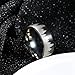 TGNEL 8mm Tungsten Titanium Ring Black Forest Tree Wedding Rings for Men, Fashion Mountain Landscape Engagement Band Rings Comfort Fit Size 10