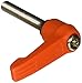 Kipp 06611-1062X40 Fiberglass Reinforced Plastic/Steel Adjustable Handle with M6 External Thread, Novo?Grip Style, Stainless Steel Components, Metric, 40 mm Screw Length, Size 1, Orange Color