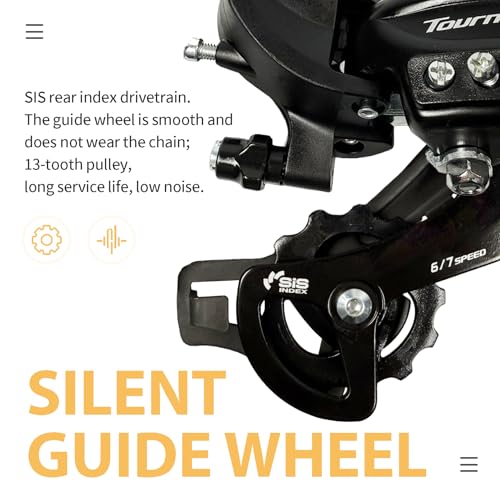 Relwears Tourney Rear Derailleur RD-TY300 6/7Speed Rear Derailleur Hanger Mount for Mountain Bike Road Bike Snowmobile Trail Bike