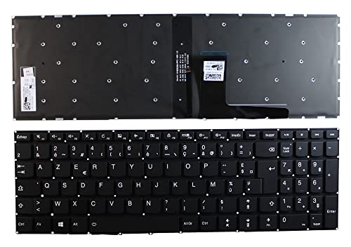 Clavier portable Lenovo V155220BK1-FR AZERTY française noir rétro-éclairé pièce PC