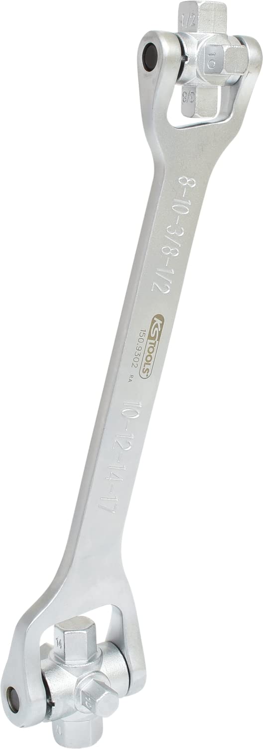 KS Tools 150.9302 Llave para servicio de aceite 8 en 1, 270 mm