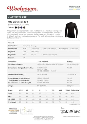 Crewneck 200 Black (Size: L) Technical Underwear3