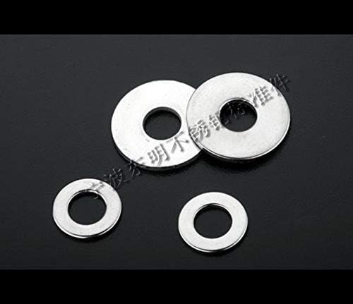 Ochoos 500pcs/lot DIN433 Stainless Steel Flat Washer Small washers M1 M1.2 M1.4 M1.6 M2 M2.5 M3 M3.5 M4 M5 M6 - (Inner Diameter: M1 (1.25x2.5x0.3))