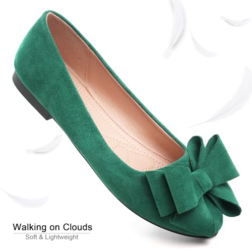 Image of Dear Time Women's Ballet Flats Dress Ballet Shoes Slip on for Office Work Comfortable Shoes