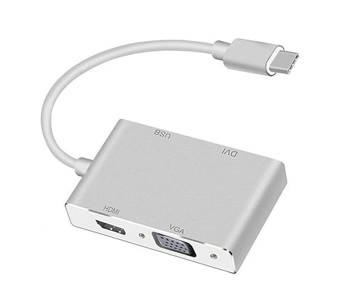 USB Type-C USB C to DVI HDMI VGA Display Adapter 4K*2K HD UltraHD Plus USB3.0 OTG for MacBook Air Pro Microsoft Surface Book Dell XPS Laptop