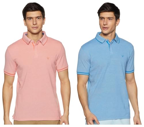 Image of Allen Solly Men's Cotton Regular Fit Polo T-Shirt