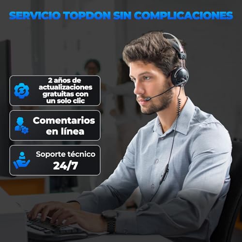 TOPDON ArtiDiag Pro Diagnosis Coche Multimarca, OBD2 Diagnosis, Control Bi-Direccional, Codificación ECU/On-Line & OE-Level Full Systems Diagnosis for 100+ Brands, 35+Servicios de Mantenimiento