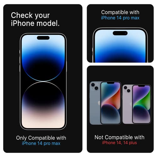 Image of ArmourPro Anti-Spy Privacy Tempered Glass for iPhone 14 Pro Max - Anti Peeping Screen Protector, Edge to Edge Full Coverage, 9H Hardness, Easy Installation Kit | Pack of 2