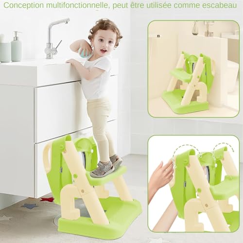 Échelle de pot pour tout-petits avec siège pliable réglable - 3