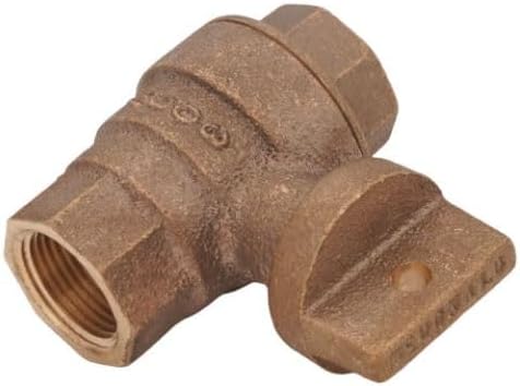 Model 76101 1" Ball Curb Valve – FNPT x FNPT, No-Lead Brass, Full Port Water Shut-Off Valve