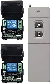 DC 12V 10A 1CH Wireless Remote Control System Power Tansmitter 2 Receivers Entrance Guard Door Lighting Switch