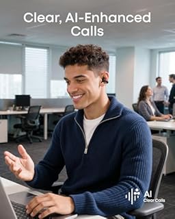 soundcore C50i by Anker, Open-Ear Headphones, Clip-on Earbuds, Ultra-Comfort, FlexiClip Design, 12 mm Drivers for Powerful Bass, AI Clear Calls, 28H Playtime, Secure Fit, Hi-Res, IP55, Bluetooth 6.0