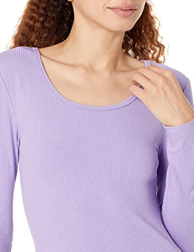 Image of Amazon Essentials Women's Long Sleeve Slim-Fit Rib Scoop Neck Sweater, Fall Tops, Pack of 2