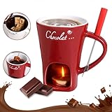 Sweet Fondue Cup for Date Night and More, Chocolate Melting Cup Set with Forks, Perfect as Fondue Mug or Chocolate Fondue Mug - Ideal Gifts for...