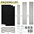 RANTILA 3 Panel Privacy Screen, 6 Ft Tall Folding Privacy Screen Room Dividers, Freestanding Room Partition Wall Dividers, 102''W x 20''D x 71''H, Black