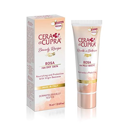 CERA DI CUPRA Rosa Face Cream Moisturizer for Dry Skin - Nourishing and Protective Formula with Virgin Beeswax (2.54 Fl Oz / 75 ml)