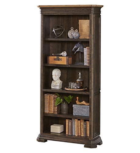 Martin FurnitureExecutive Open Bookcase, Fully Assembled, Brown