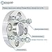 ECCPP 4PCS 4x100 Wheel Spacers 20mm Hubcentric Wheel Spacers 4 lug for Fiat for Ford for Kia for Mazda for Scion for Toyota-2PCS