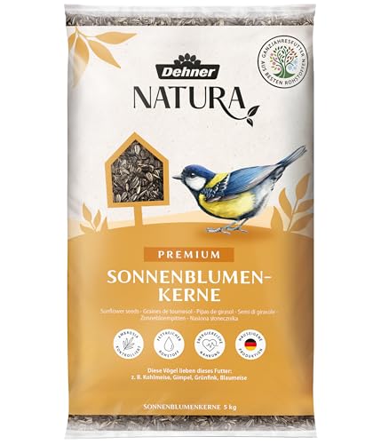 Dehner Natura Premium Wildvogelfutter, Sonnenblumenkerne, Ganzjahresfutter proteinreich / energiereich, hochwertiges...