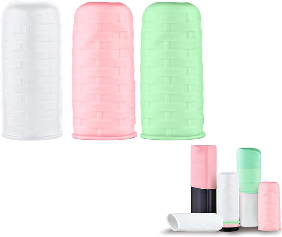 Astonandia 3 Pcs Silicone Sleeves For Travel Covers For Bottles Travel Reusable Sleeve Covers For Toiletries For Luggage - 100 Ml, Multicolor