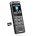 80GB Diktiergerät Digital 70 Std Aufnahmegerät, Volorful 1,44" Farbbildschirm Voice Audio Recorder, MP3 Player, USB-C Diktiergeräte mit Spracherkennung/Wiedergabe für Meeting Interview Vortrag