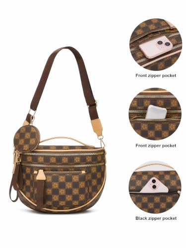 Image of Crossbody Purse for Women Small Crossbody Bags Trendy Vegan Leather with Adjustable Shoulder Straps Gift for Mother Wife Mom