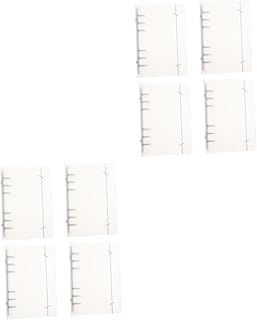 NUOBESTY 8 Peças Capa Protetora A5 Transparente Fichário De Diário Protetores De Bloco De Notas Pessoais Pasta De Capa Pasta De Arquivo Bloco De Notas Bloco De Notas Fichário De Livro