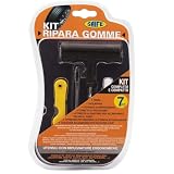 Saife Kit Ripara Pneumatici Tubeless - Kit Riparazione Gomme Fai da Te per Auto, Moto, Scooter e SUV - Ripara la Foratura Senza Smontare la Ruota - Custodia, 5 Strisce e Utensili Inclusi.