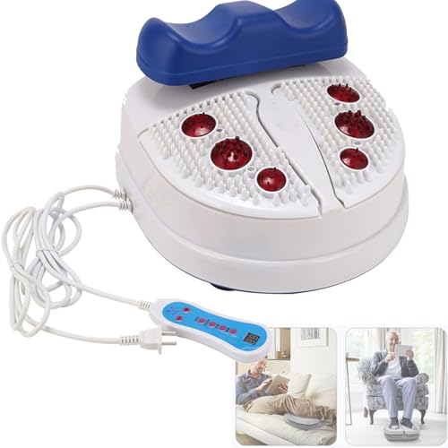 FBJAMZ Masajeador de pies oscilante, máquina de chi de Sangre de Fitness, ejercitador aeróbico pasivo, para Ejercicio de agitación de Columpio de vitalidad (Blue)