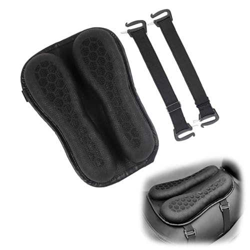 Cojín de gel para asiento de motocicleta funda transpirable negra universal