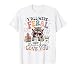 Y'all were Feral But I Low Key Love You Raccoon Iced Coffee T-Shirt