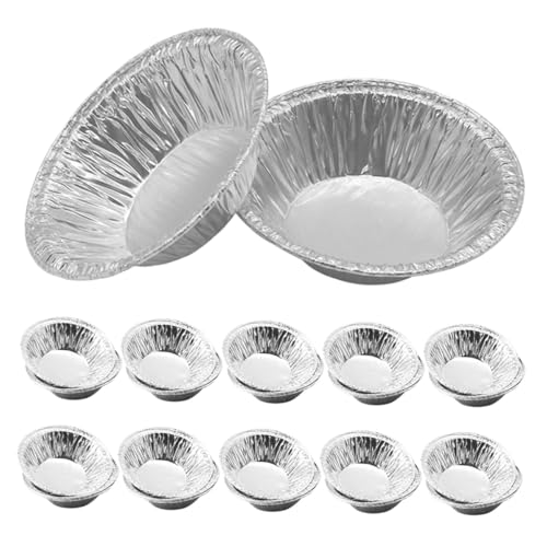 EPIGEIST 500個アルミ製使い捨てミニタルト型 耐熱性良好で均一加熱 小型エッグタルト パイ型 お菓子作りやキャンプ ピクニックに
