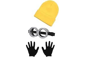 CozofLuv Men's Minion Costume Accessory for Halloween Cosplay